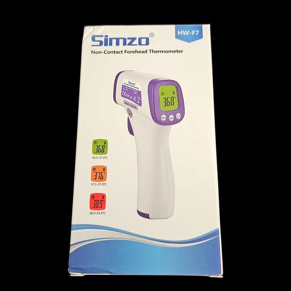 Simzo HW-F7 Non-Contact Infrared Forehead Thermometer Digital LCD New Fast Read - Picture 1 of 6